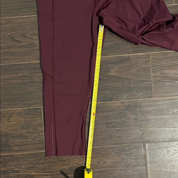 lululemon athletica Burgundy High-Rise Crop Leggings - Picture 2 of 5